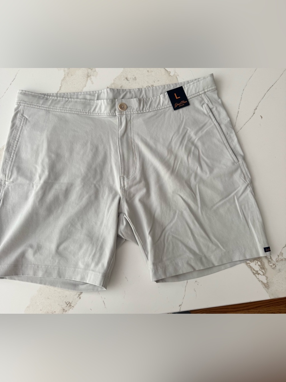 NEW Good Man Brand Light Gray Men's Flat Front Shorts NWT Retail $98